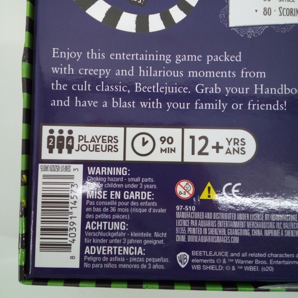 Beetlejuice Card Scramble Board Game 12+ Complete Halloween Theme Party Game - Picture 5 of 16